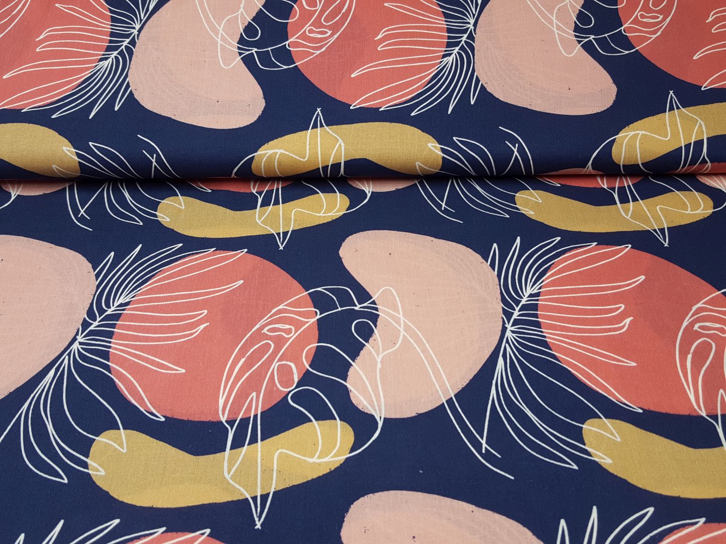 Lizzy dunkelblau/lachs/koralle