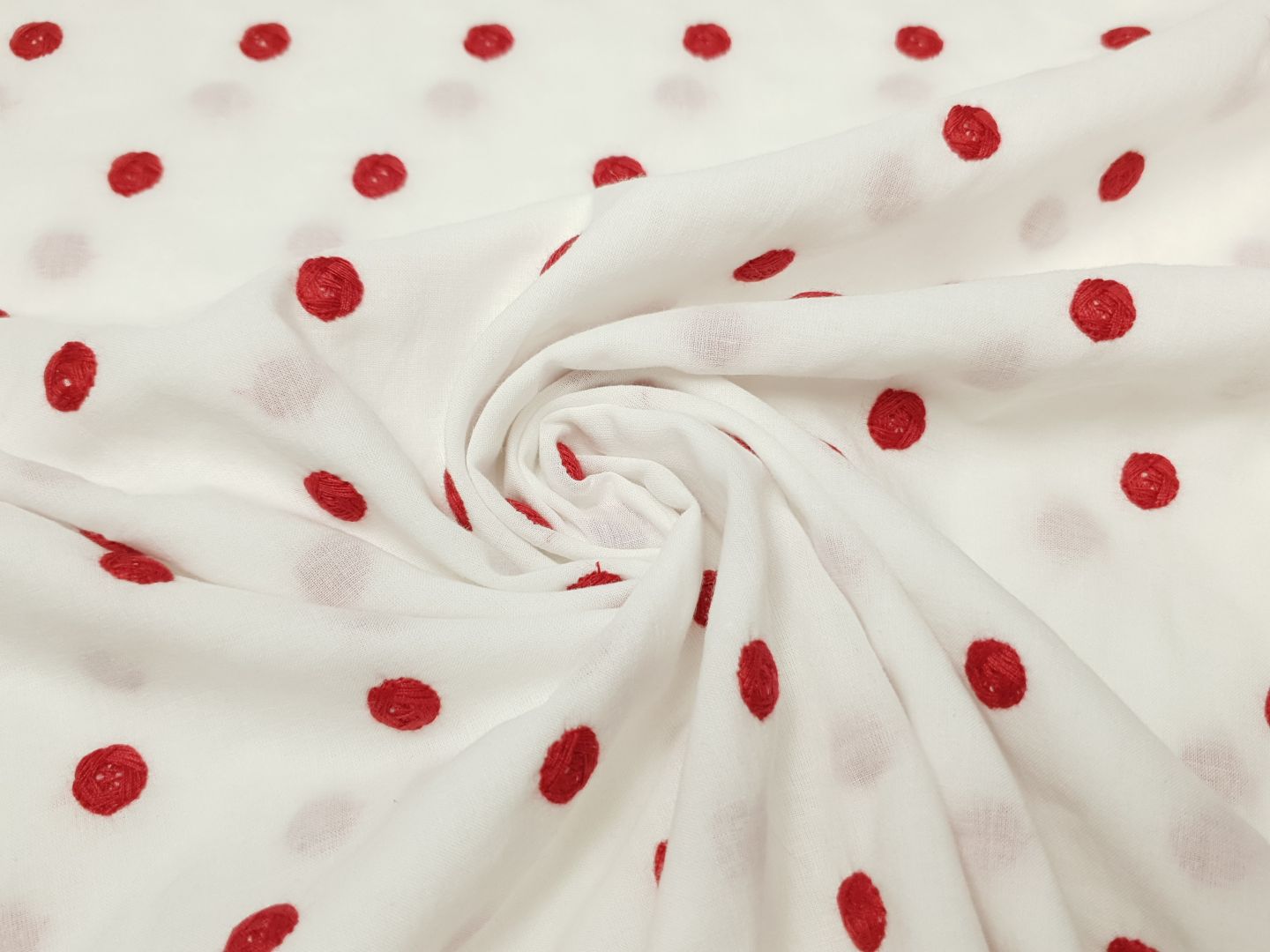 Louise offwhite/rot