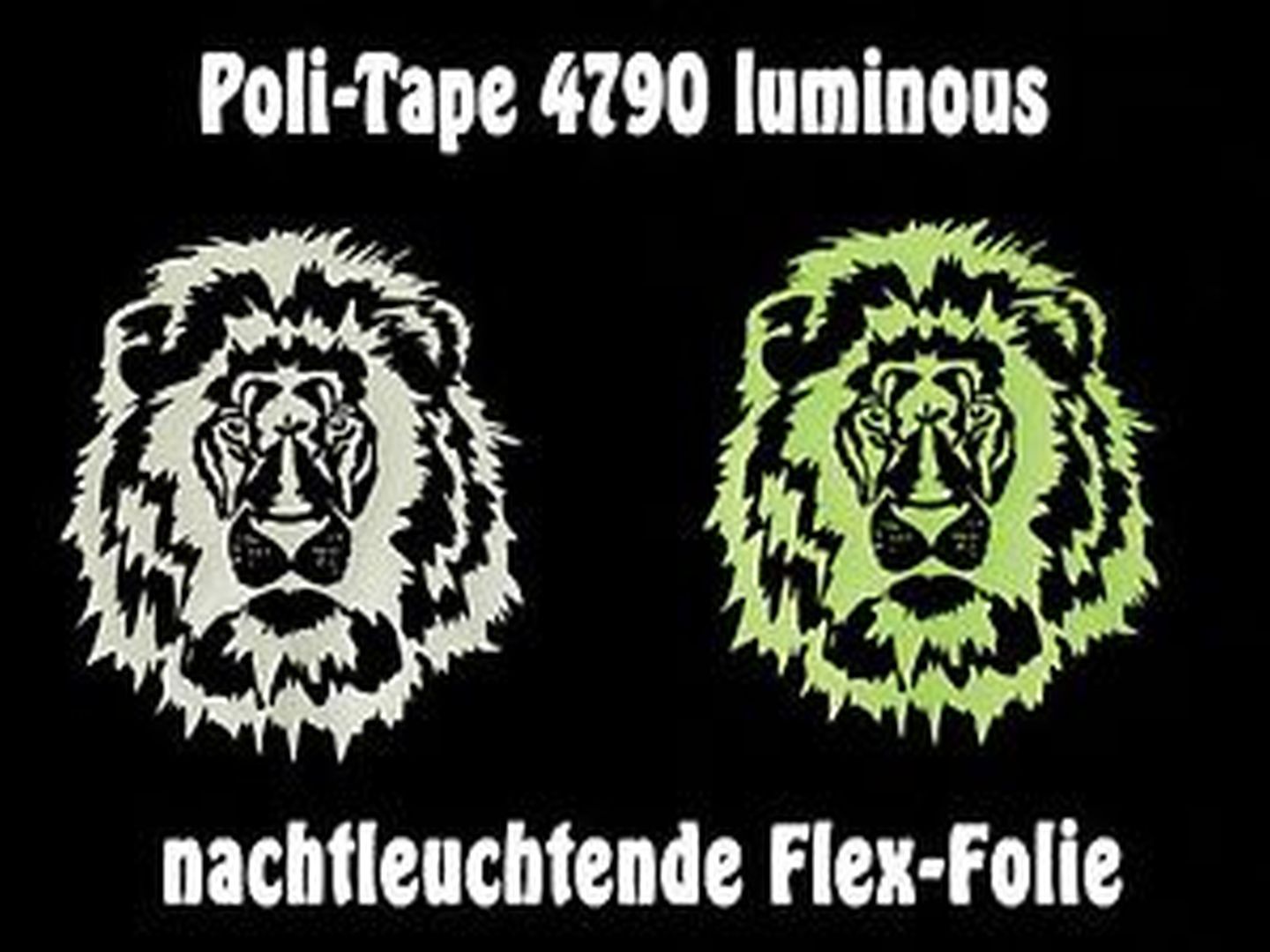 Luminous Flexfolie, nachleuchtend hellgelb