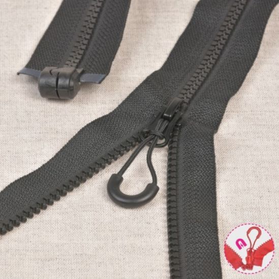 magnetischer Reissverschluss teilbar 80cm schwarz