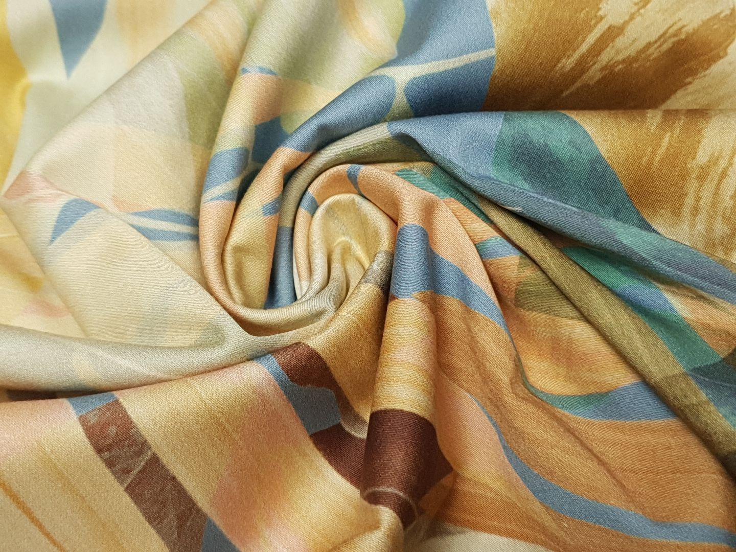 Mandi stahlblau/ocker/beige