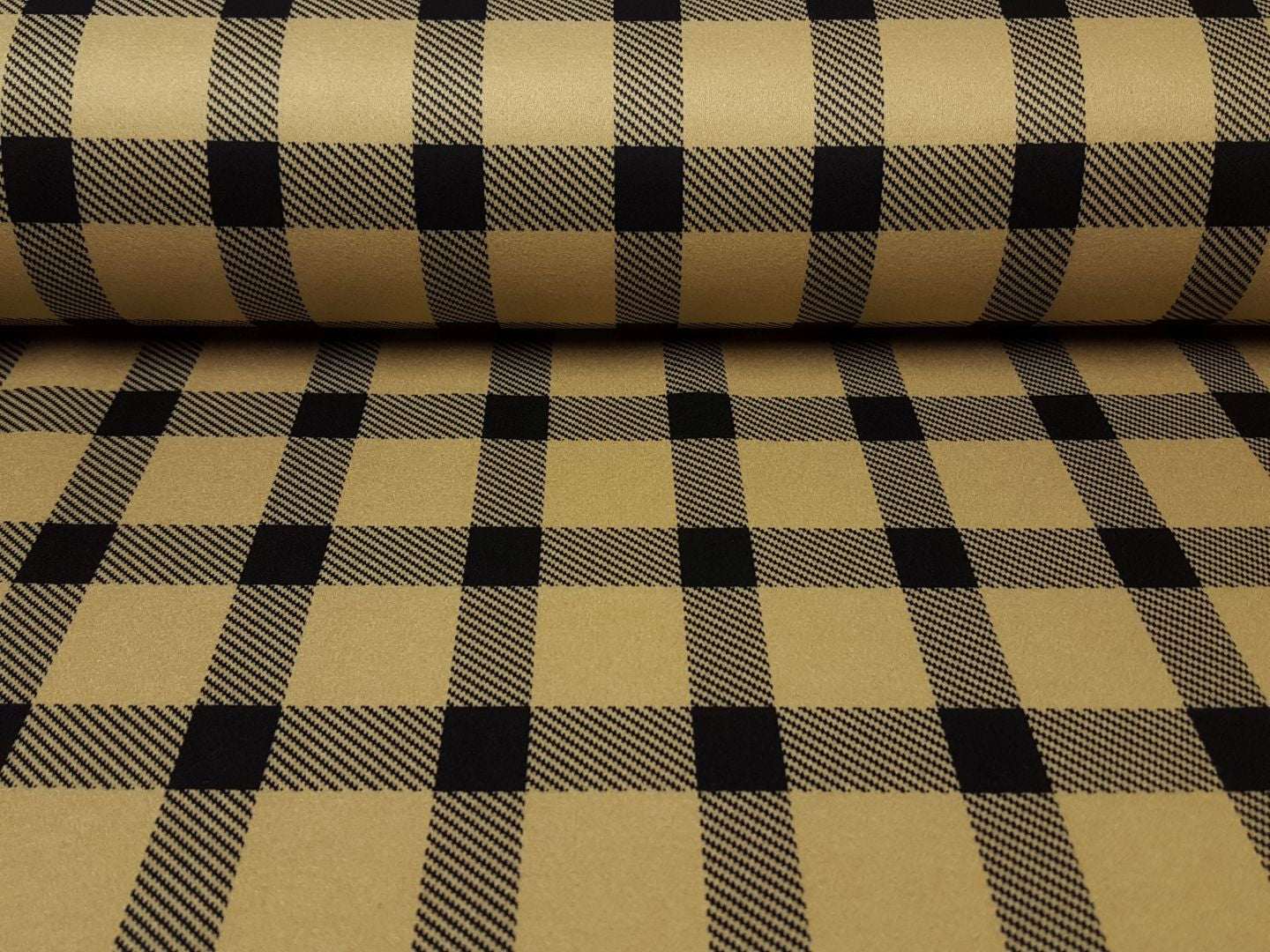 Mantel Caban Glasgow camel-schwarz