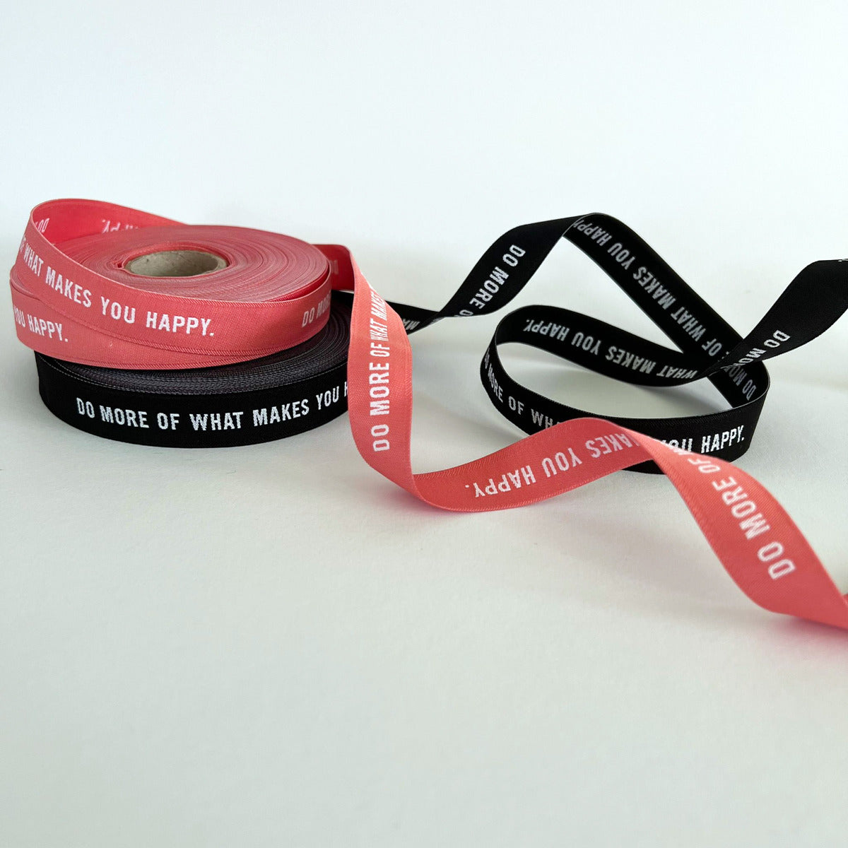 Prülla Webband "Do more of what makes you happy" koralle