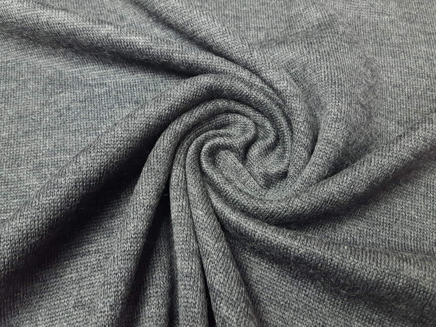 Merino-Maglia anthrazit meliert