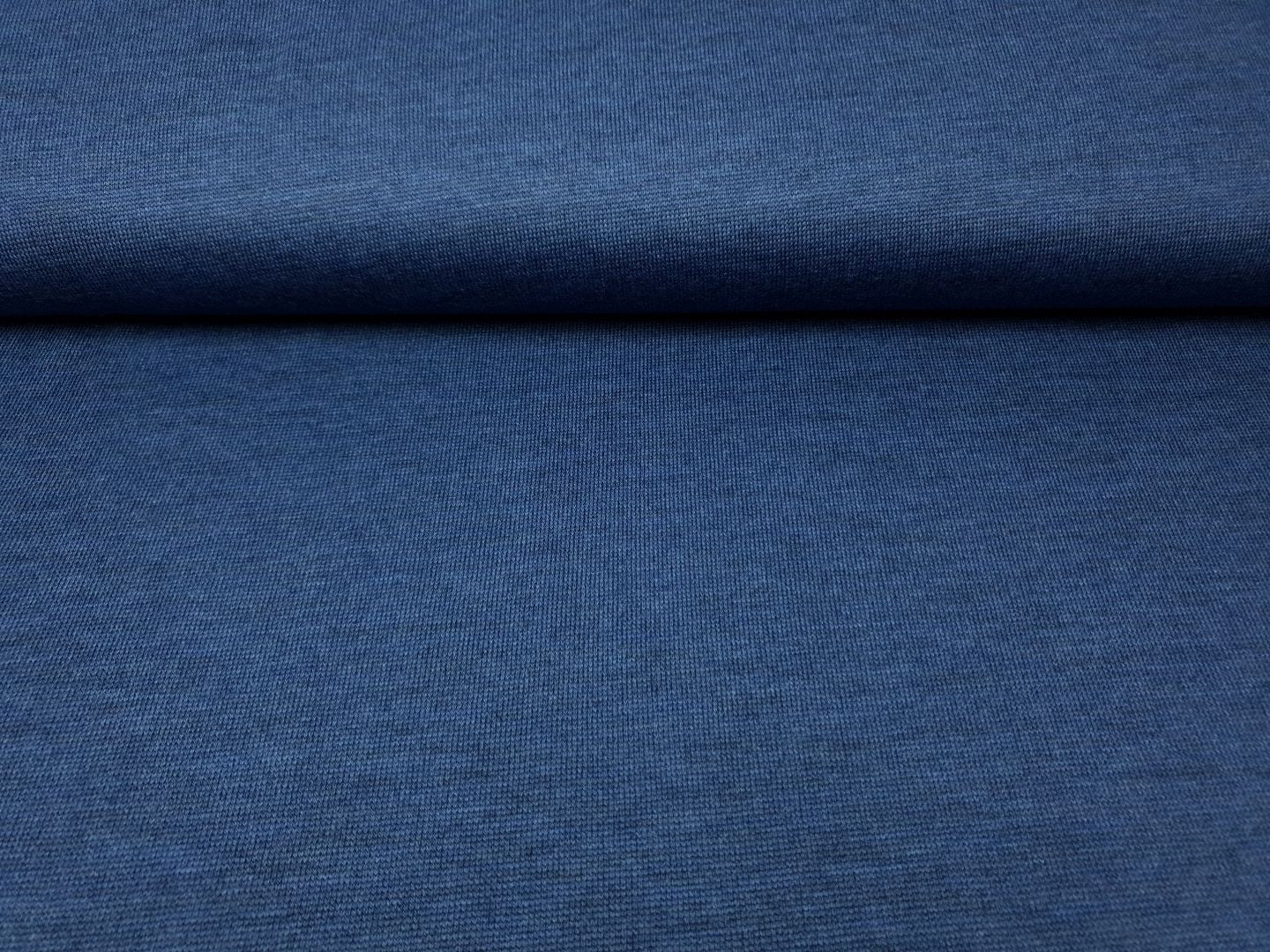 Merino-Maglia jeansblau melange