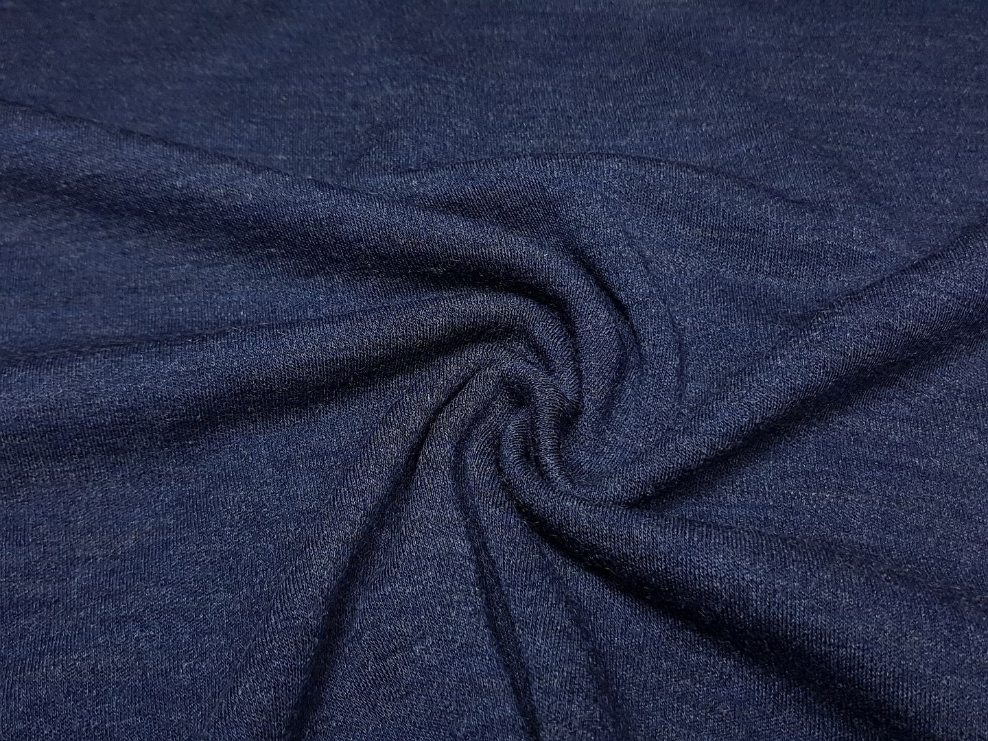 Merino-Strick dunkelblau melange