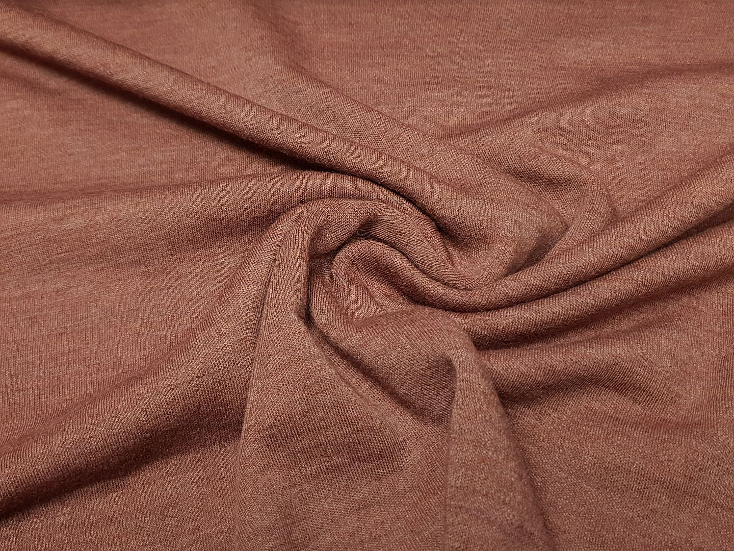 Merino-Strick terracotta melange