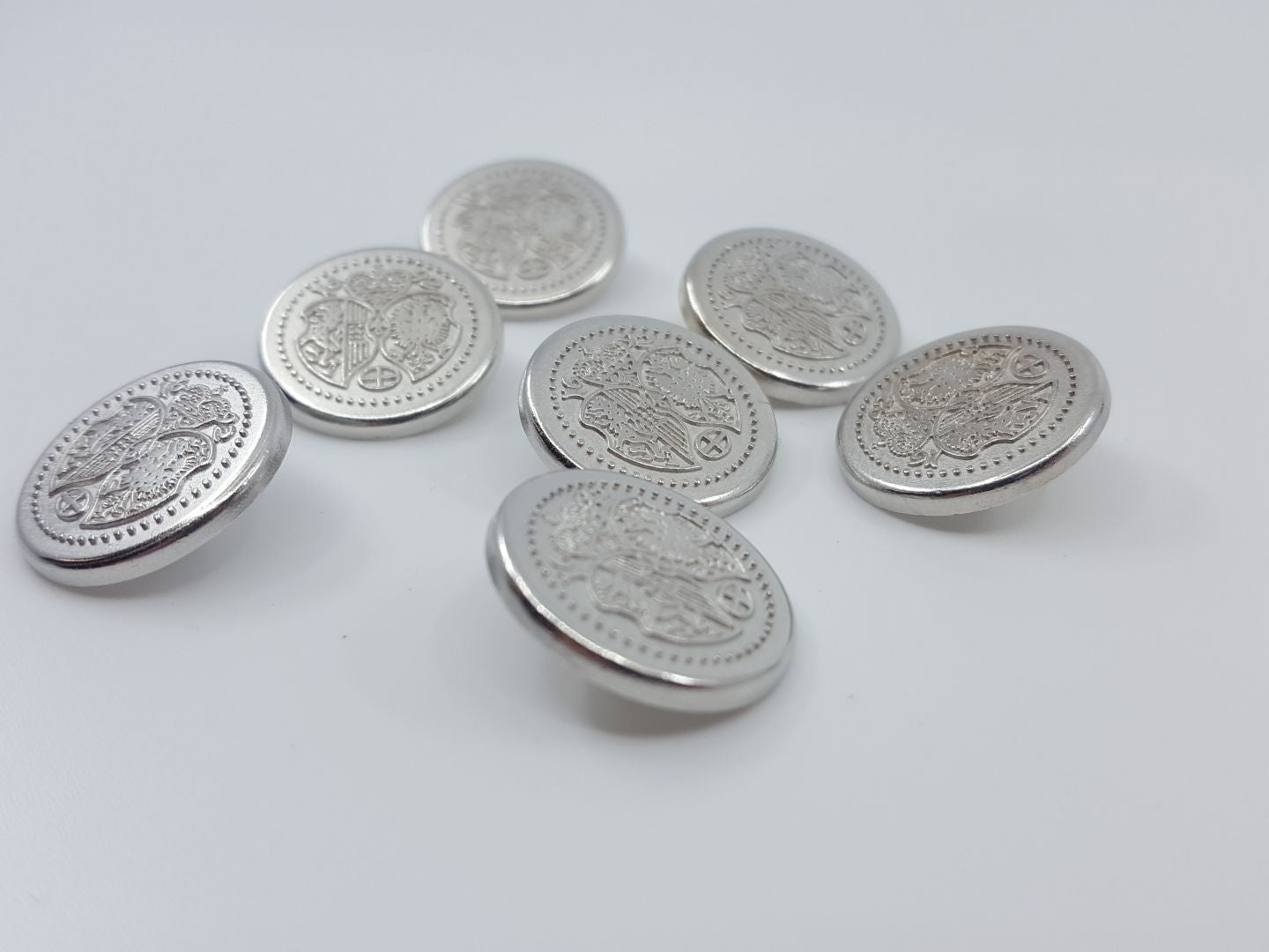 Metallknöpfe silber 20mm