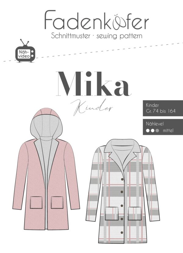 Papierschnittmuster Mika Kinder von Fadenkäfer