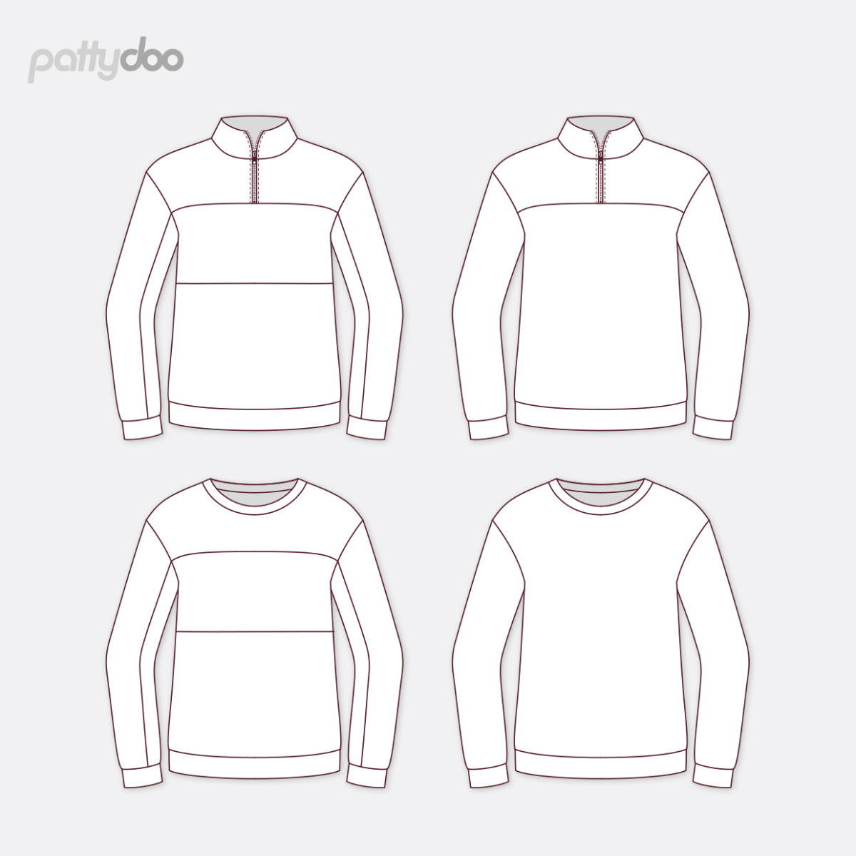 Miley Sweatshirt Damen Papierschnittmuster