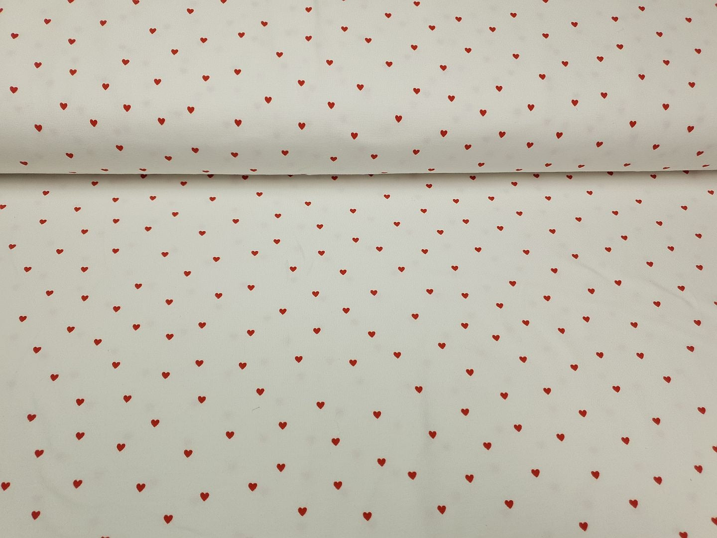 Mini Hearts offwhite/rot