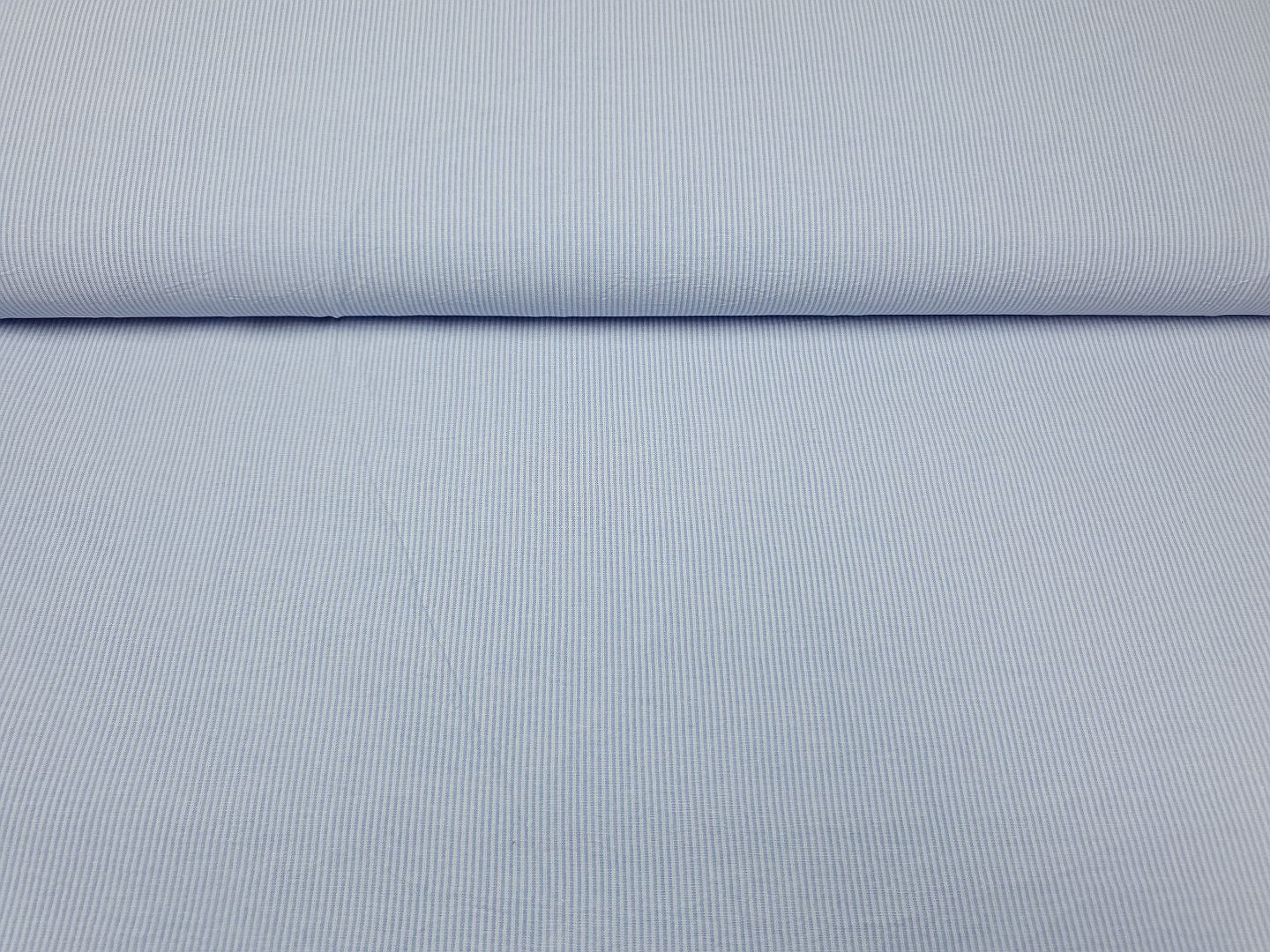 Mini Stripe hellblau/weiss