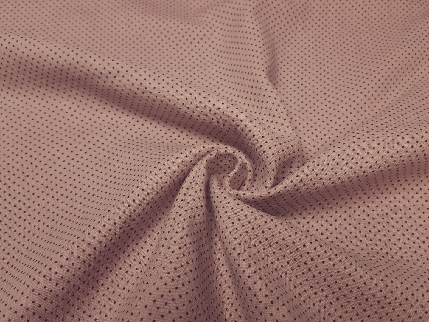 Muslin-Double Gaze altrosa/schwarz