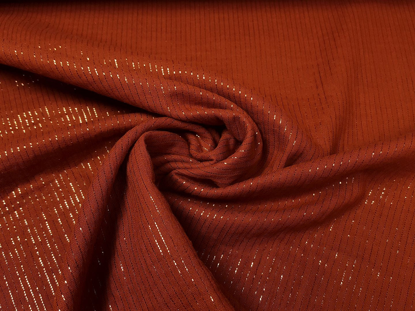 Muslin-Double Gaze rost/lurex