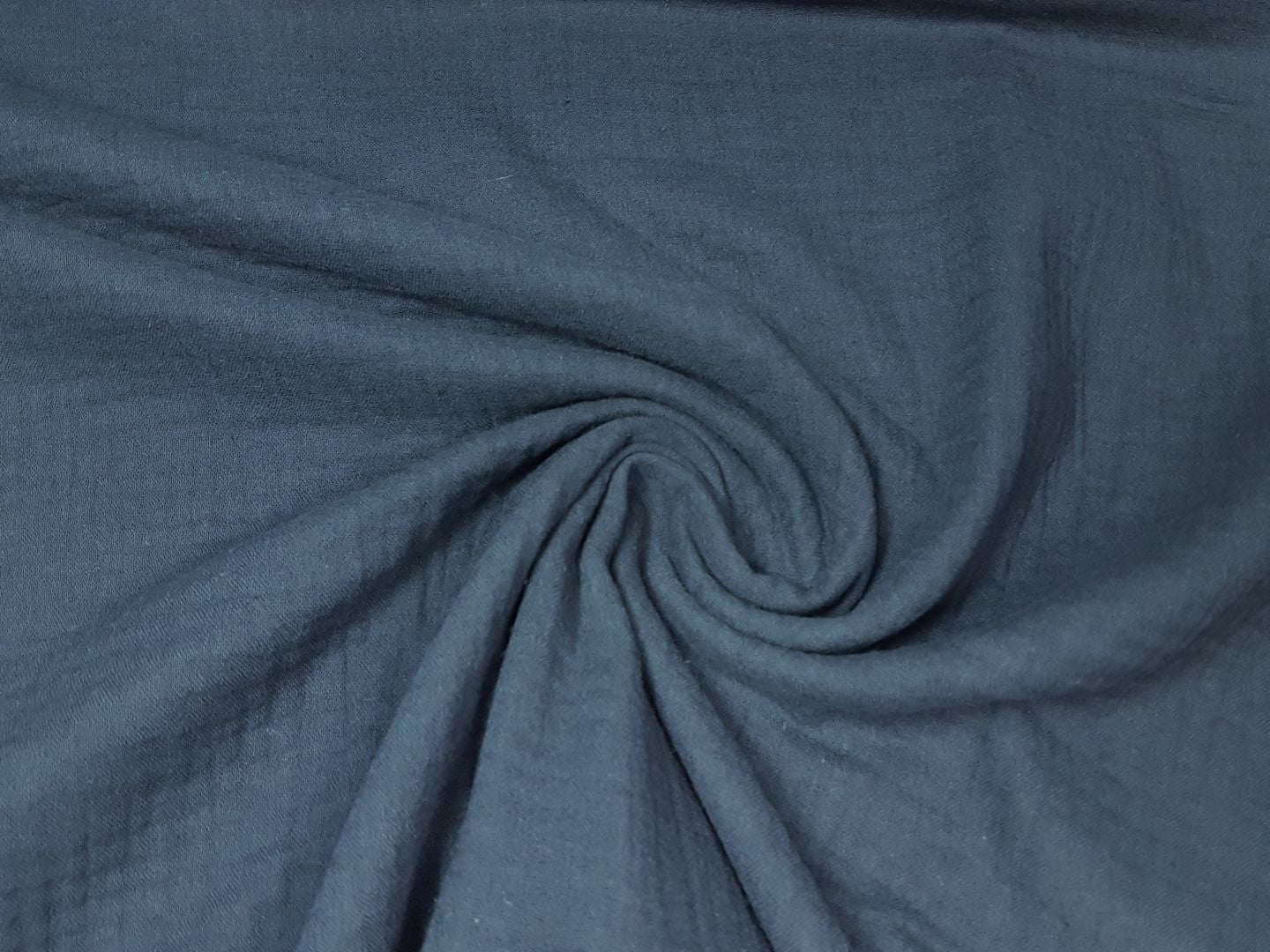 Muslin-Double Gaze uni nachtblau