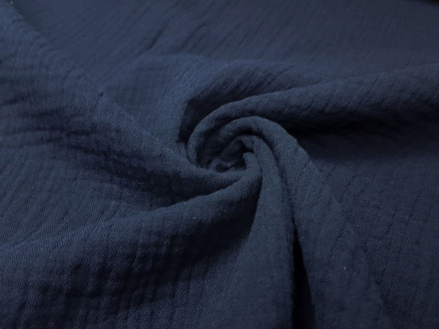 Muslin-Double Gaze uni navy