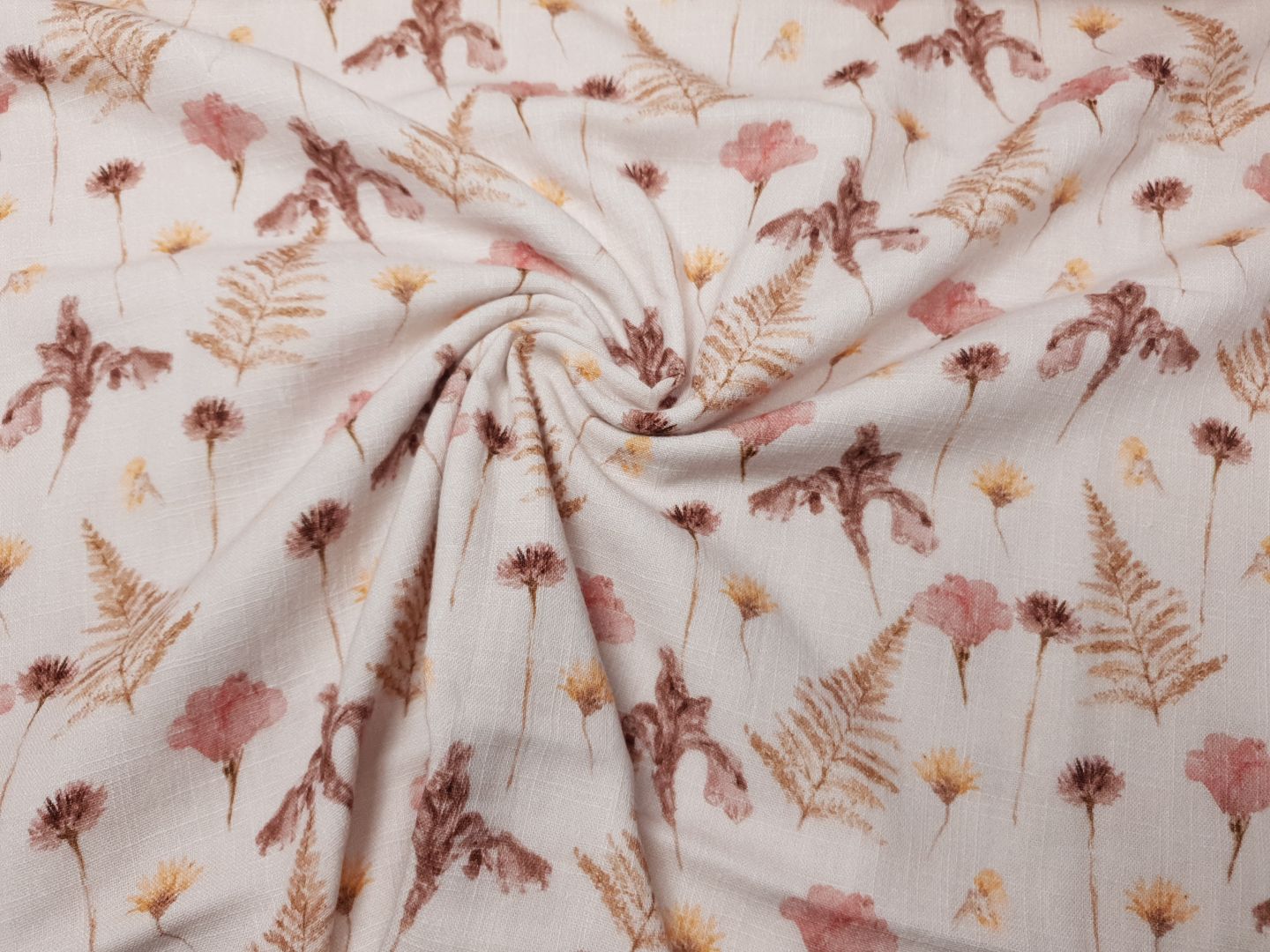 Muslin-Double Gaze Wild & Airy rosa/braun/pink