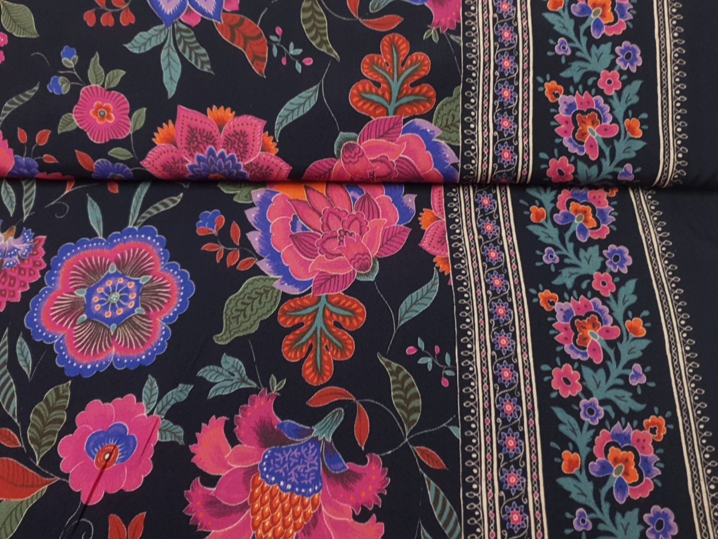 Nona nachtblau/pink/dustymint