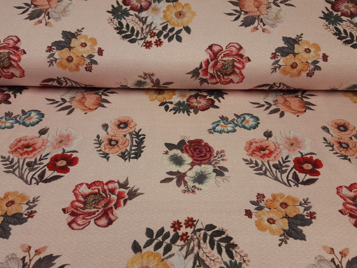 North Broderie pink melange/weiss/rot