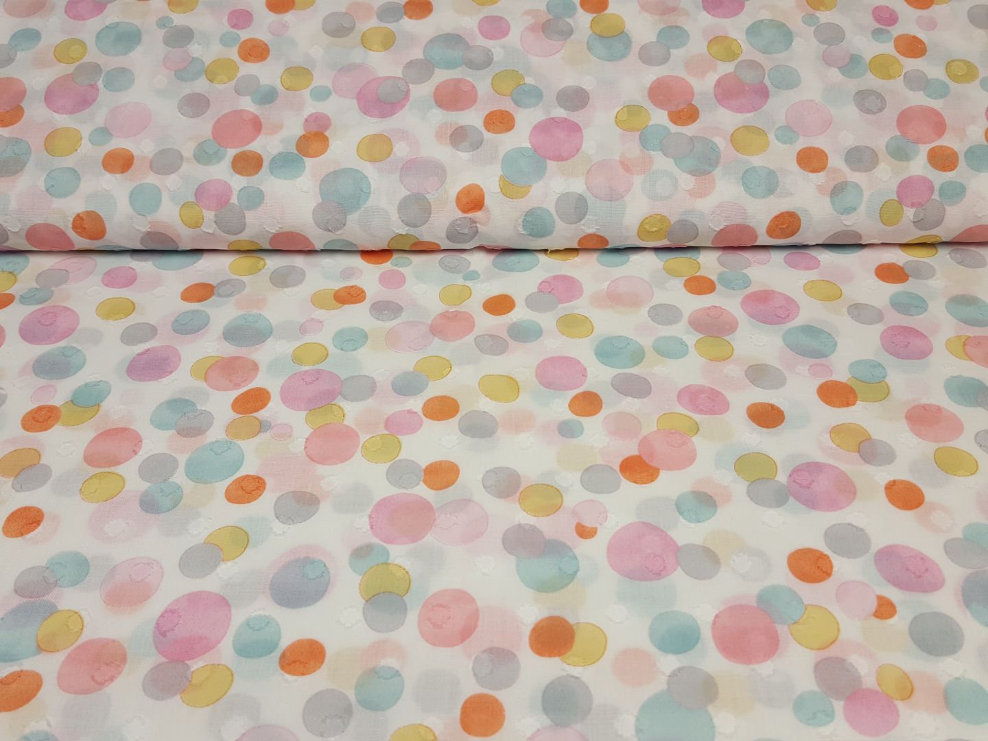Only Dots weiss/pastell