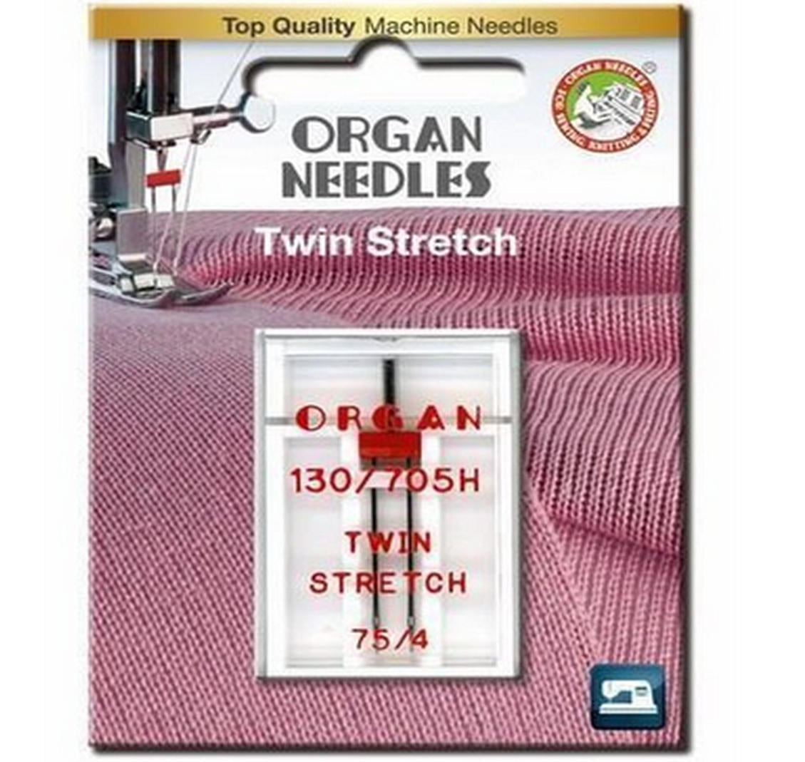 Organ 130-705 H Twin Stretch 080- 4.0 Nähmaschinennadel Zwillingsnadel