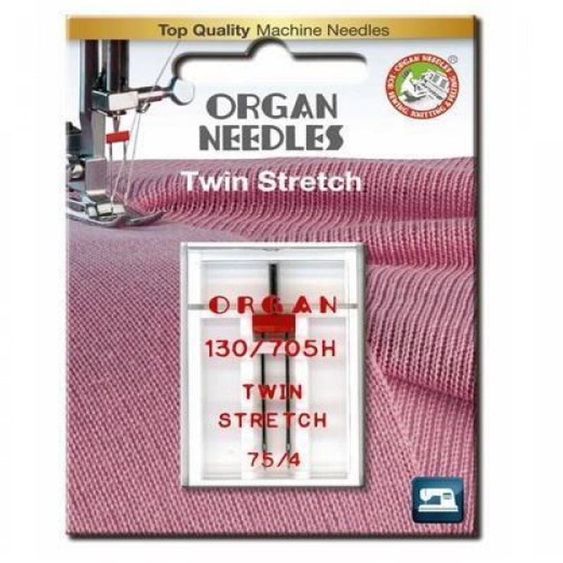 Organ 130-705 H Twin Stretch 075- 4.0 Nähmaschinennadel Zwillingsnadel