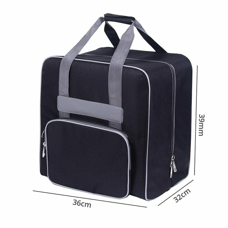Overlockmaschinentasche mit Trolley uni schwarz