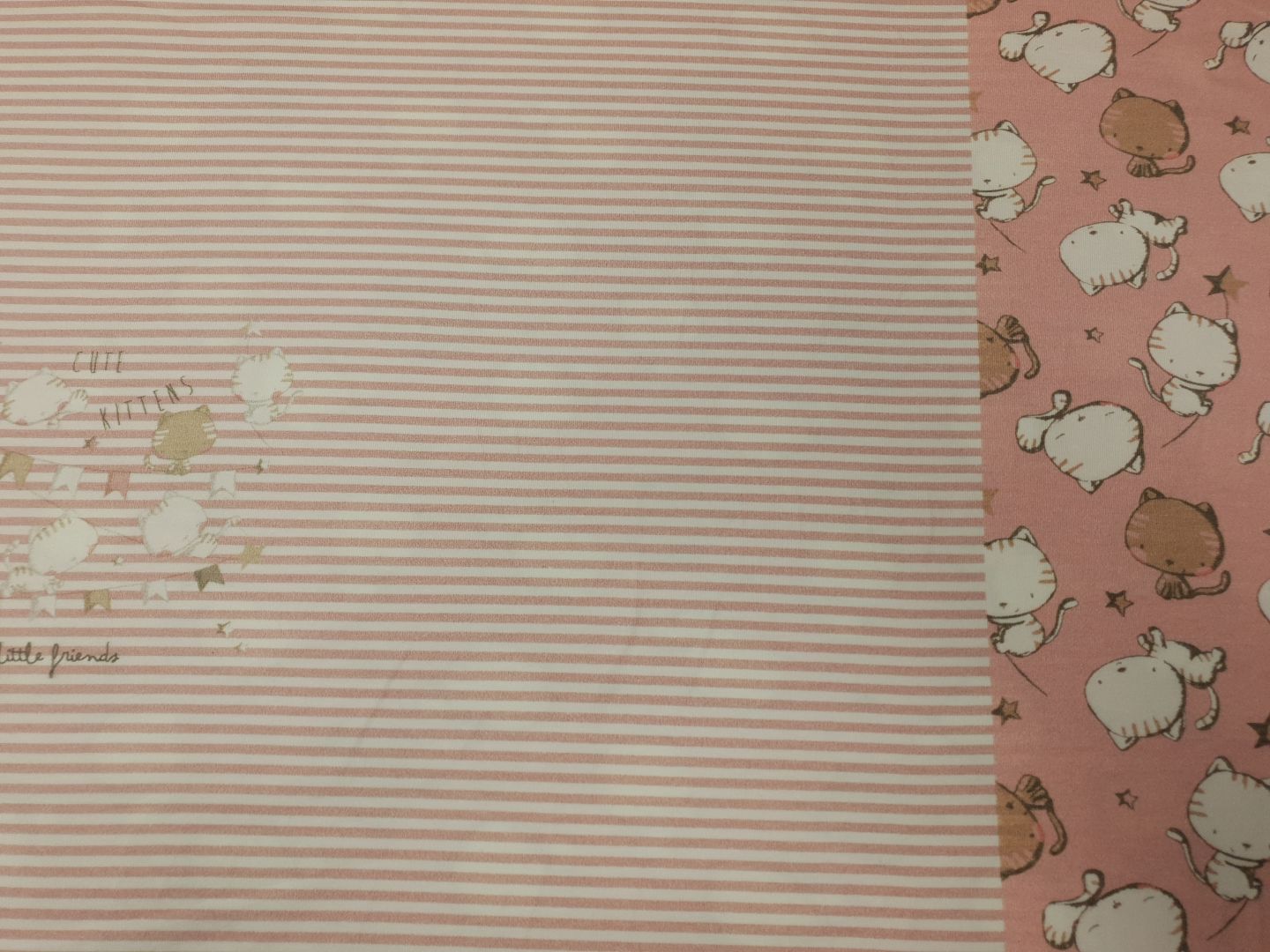 Panel Kitten rosa/offwhite/hellbraun