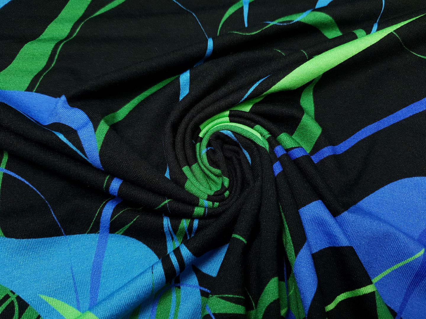 Panel Polarlight schwarz/royalblau/grün