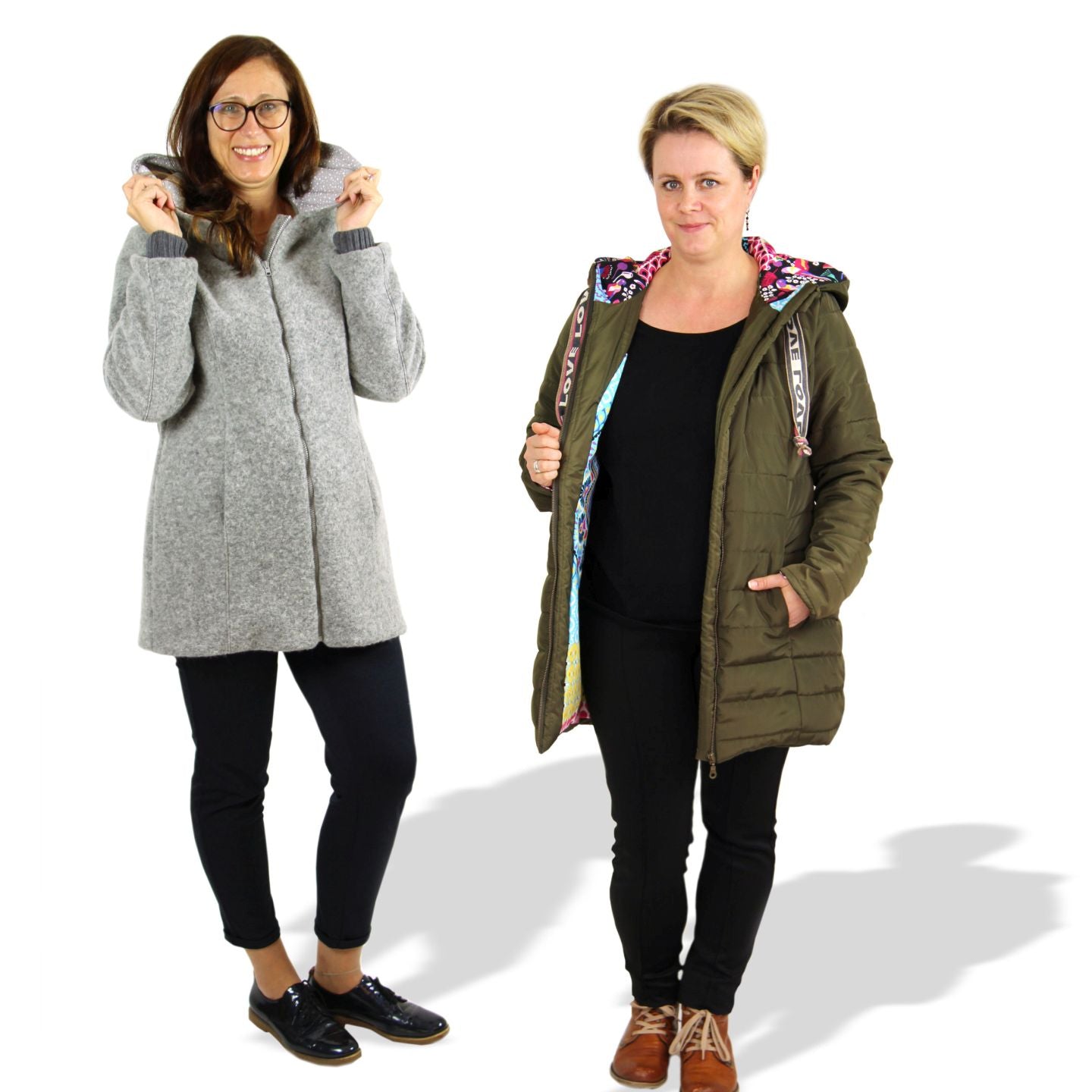 Papierschnittmuster Alex Parka-Mantel Damen von Fadenkäfer