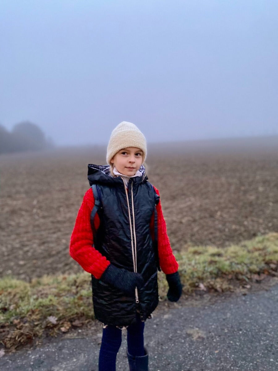 Papierschnittmuster Basic Weste Kinder von Fadenkäfer