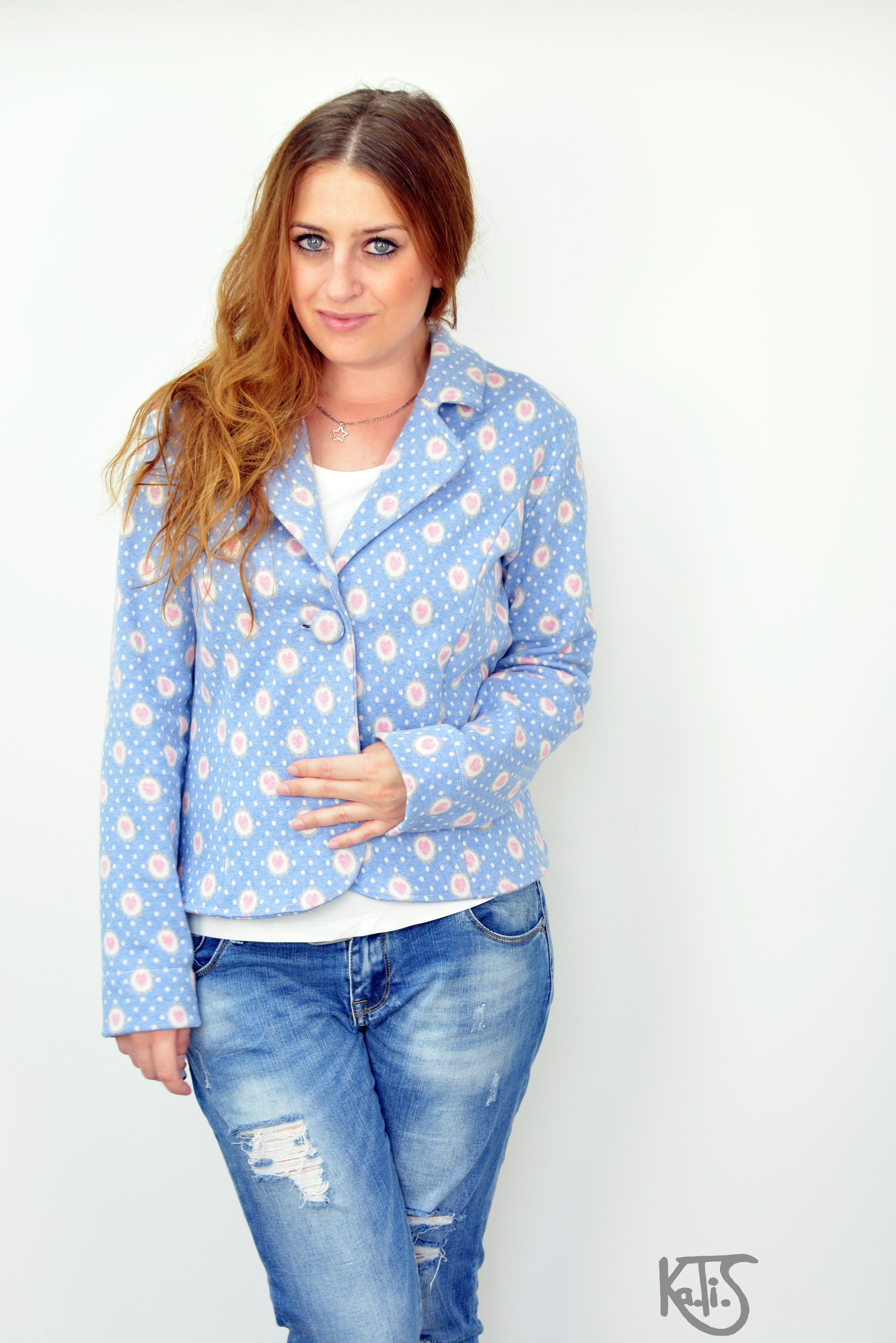 Papierschnittmuster Blazer Damen von Fadenkäfer