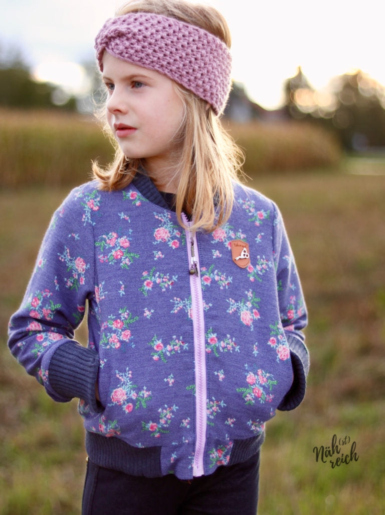 Papierschnittmuster College Jacke Kinder von Fadenkäfer