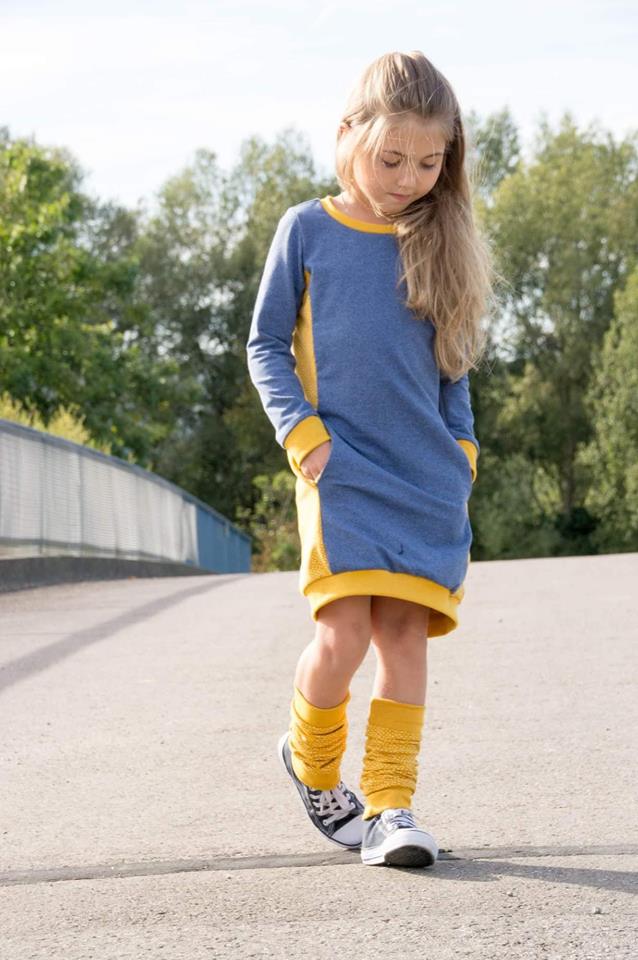 Papierschnittmuster Kleid Mila Kinder von Fadenkäfer