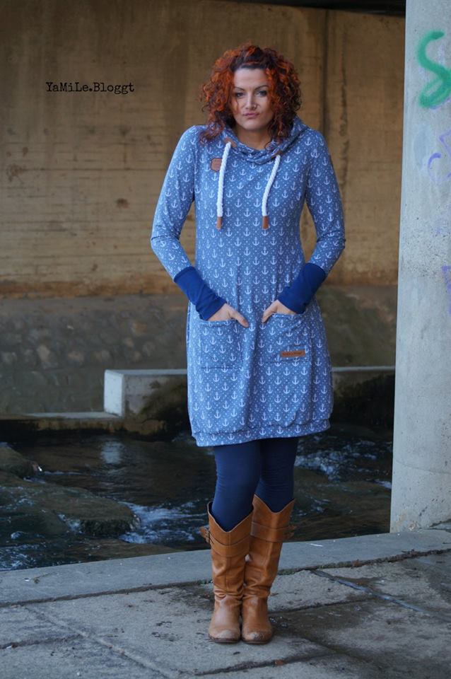 Papierschnittmuster Kleid Nieke Damen von Fadenkäfer