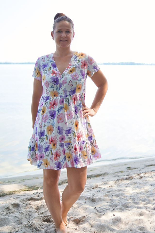 Papierschnittmuster Kleid Valentina Damen von Fadenkäfer