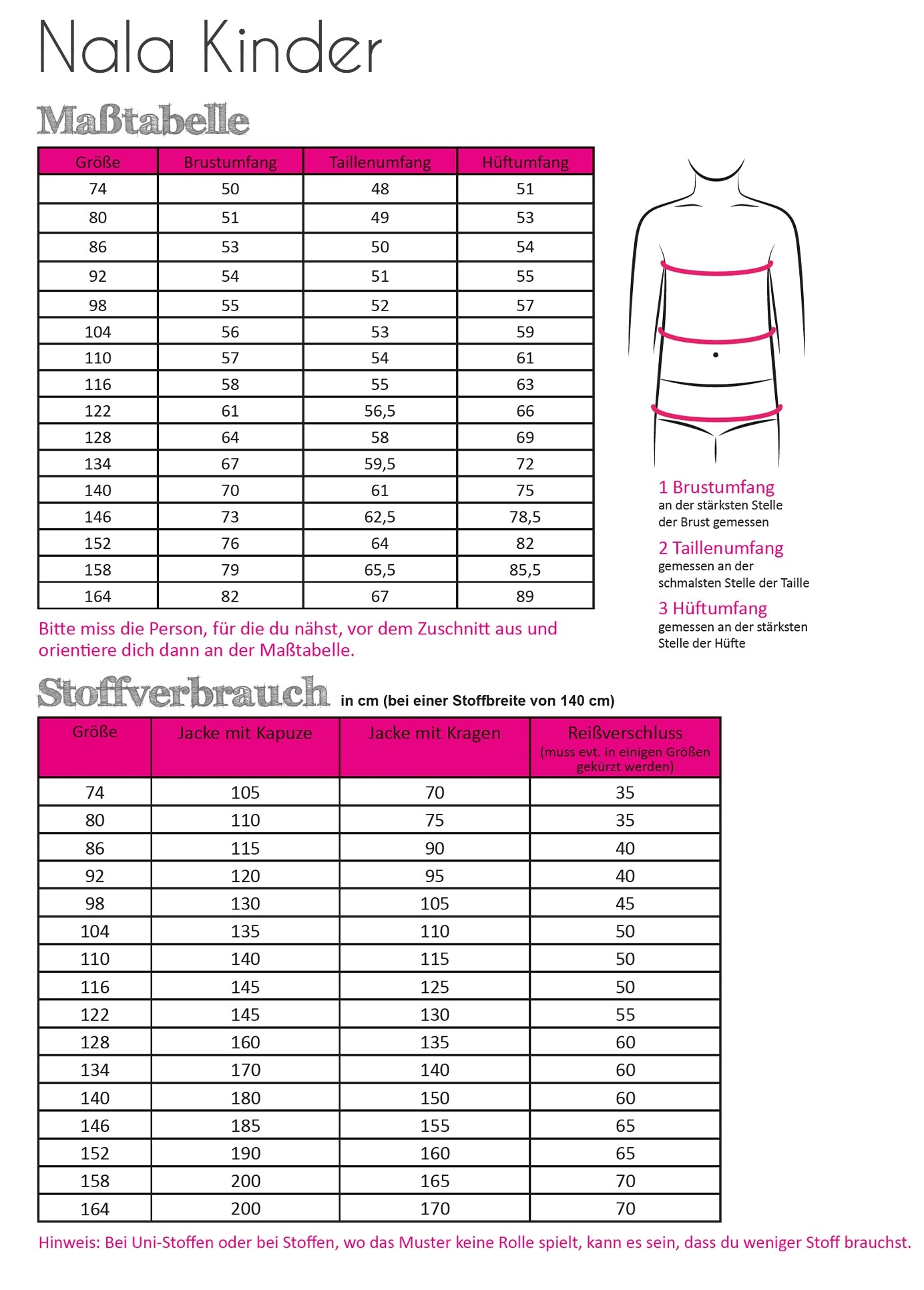 Papierschnittmuster Longjacket Nala Kinder von Fadenkäfer