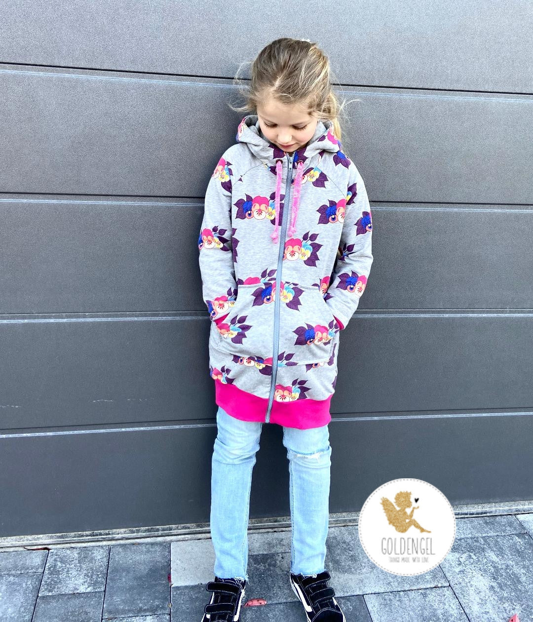 Papierschnittmuster Longjacket Nala Kinder von Fadenkäfer