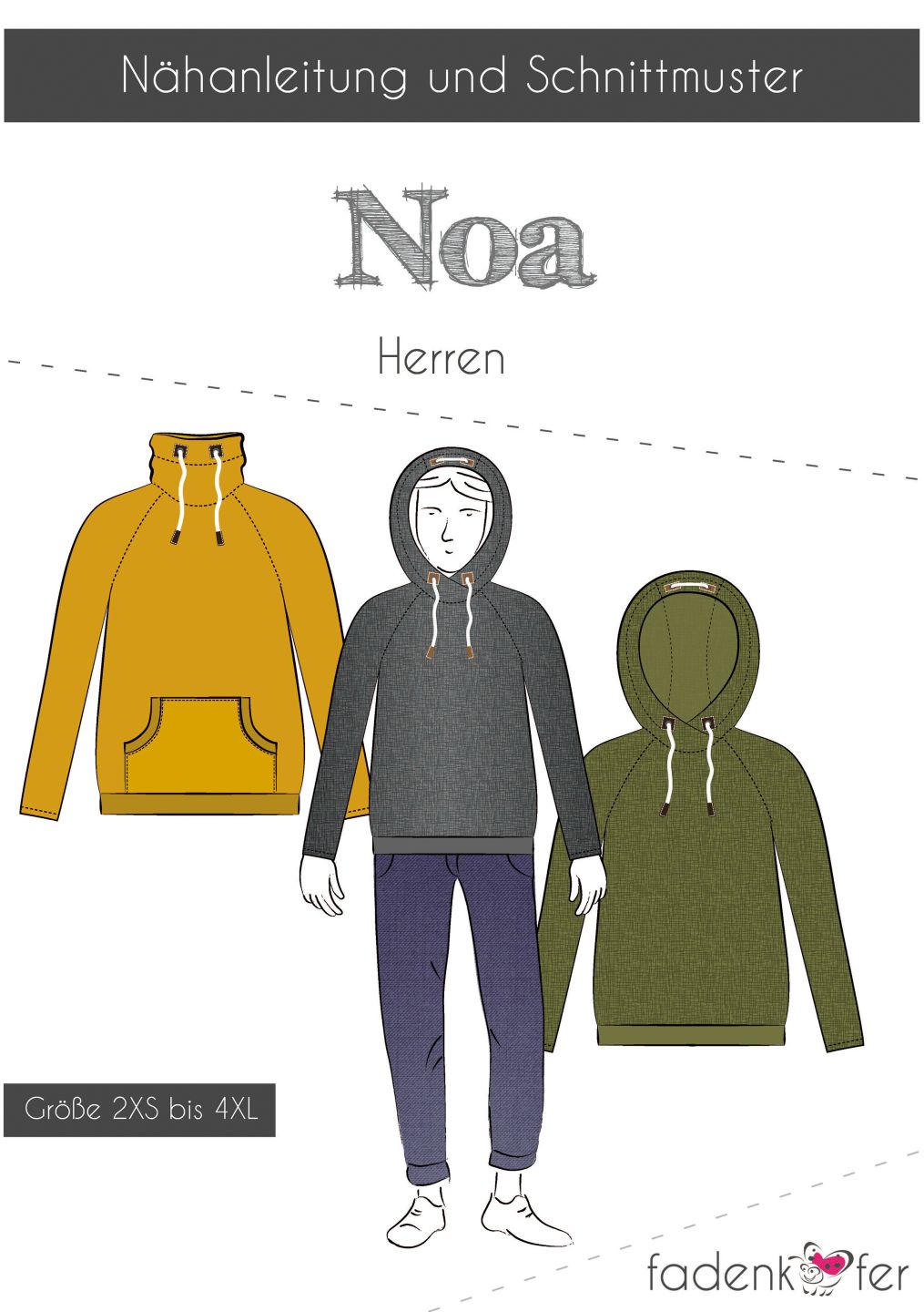 Papierschnittmuster Noa Herren von Fadenkäfer