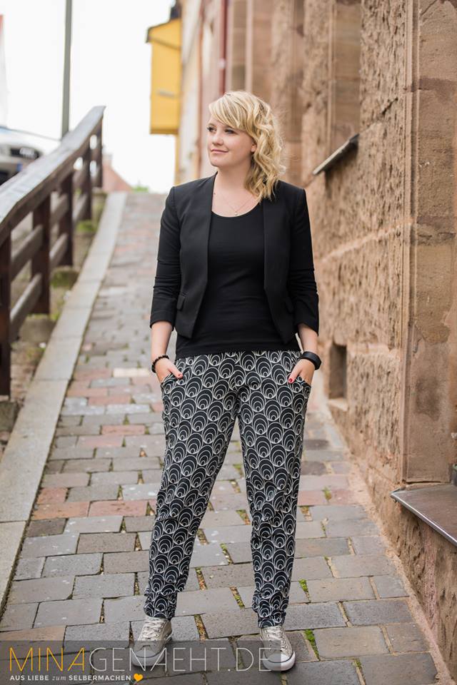 Papierschnittmuster Hose Pamina Erwachsene von Fadenkäfer