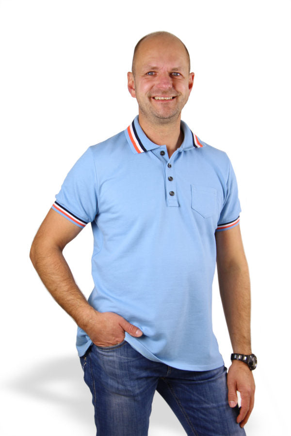 Papierschnittmuster Poloshirt Herren von Fadenkäfer