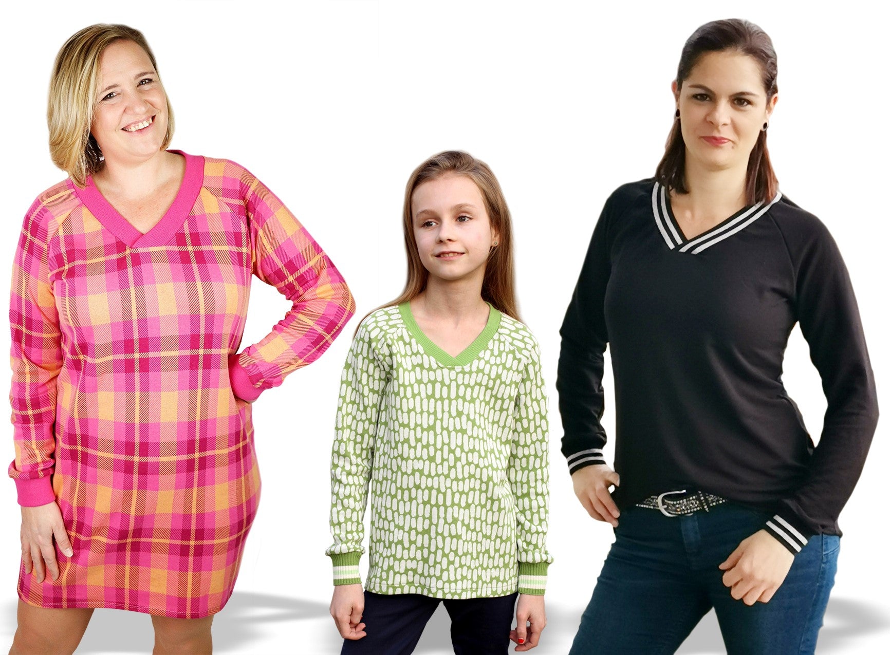 Papierschnittmuster Pullover Vicky Damen von Fadenkäfer