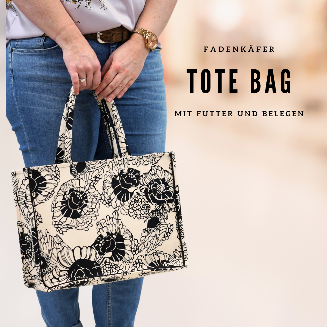 Papierschnittmuster Tote Bag von Fadenkäfer