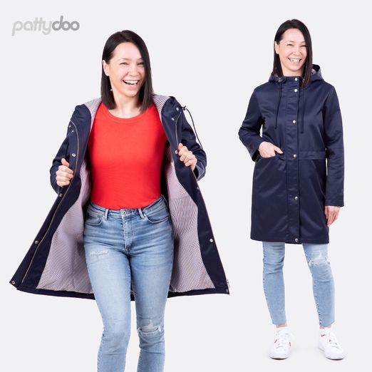 Damen Parka und Regenmantel Lola Papierschnittmuster