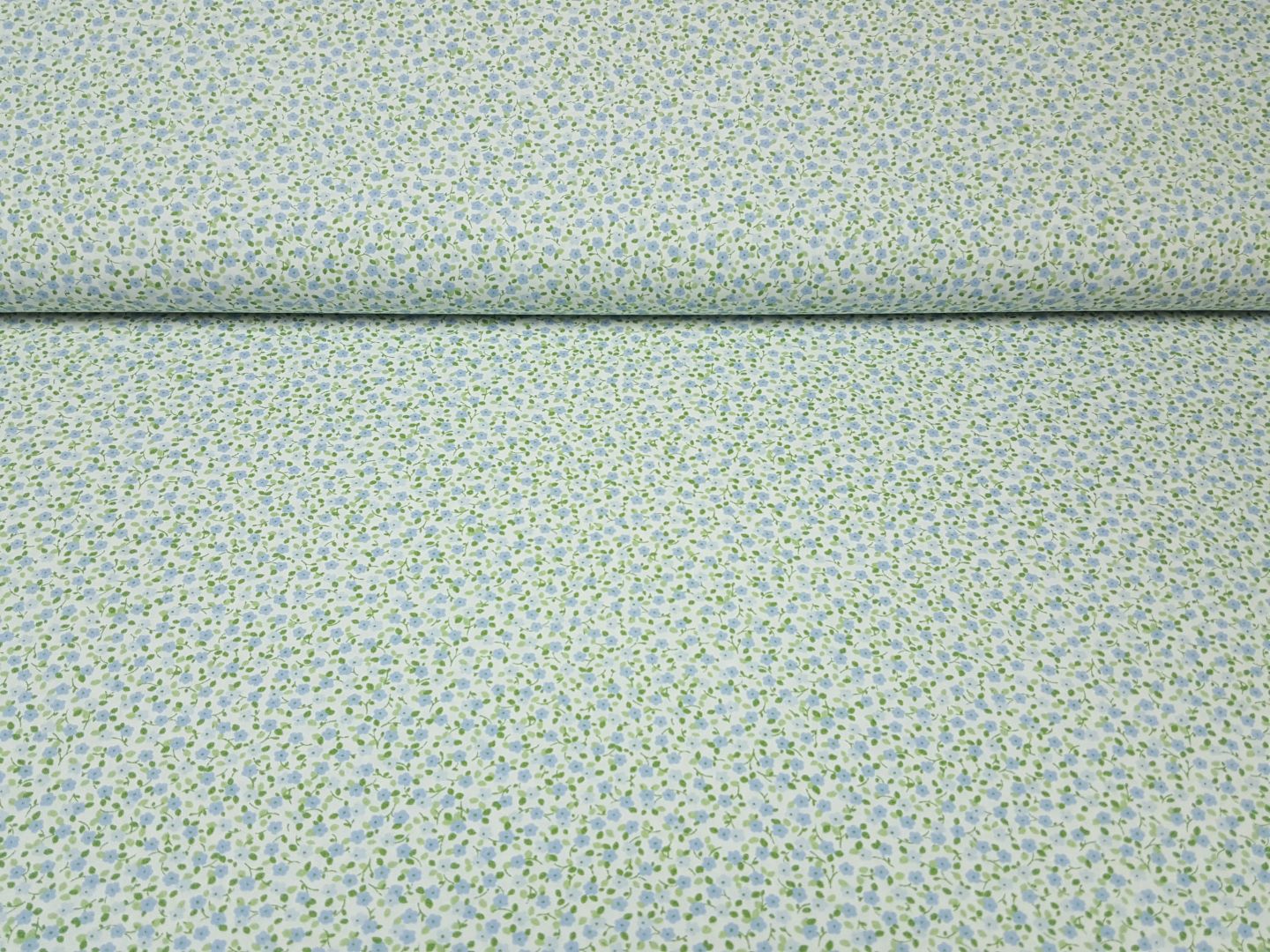 Einzelstück Pastelle Fleur offwhite/grün/hellblau