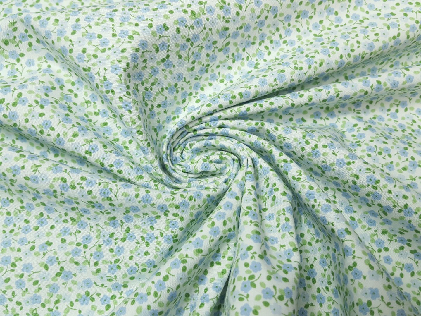 Einzelstück Pastelle Fleur offwhite/grün/hellblau