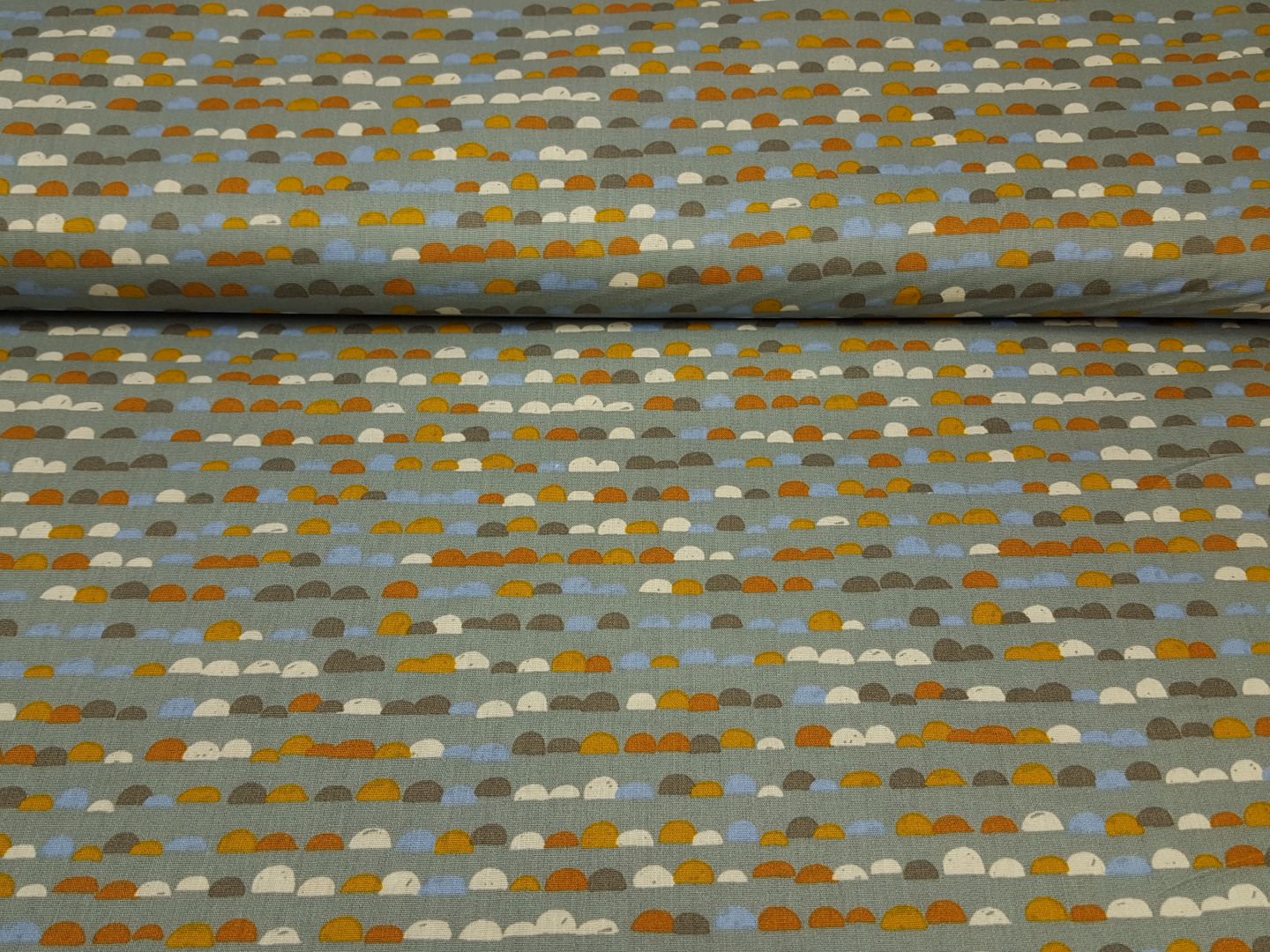 Pebbles dustymint/hellblau/ocker