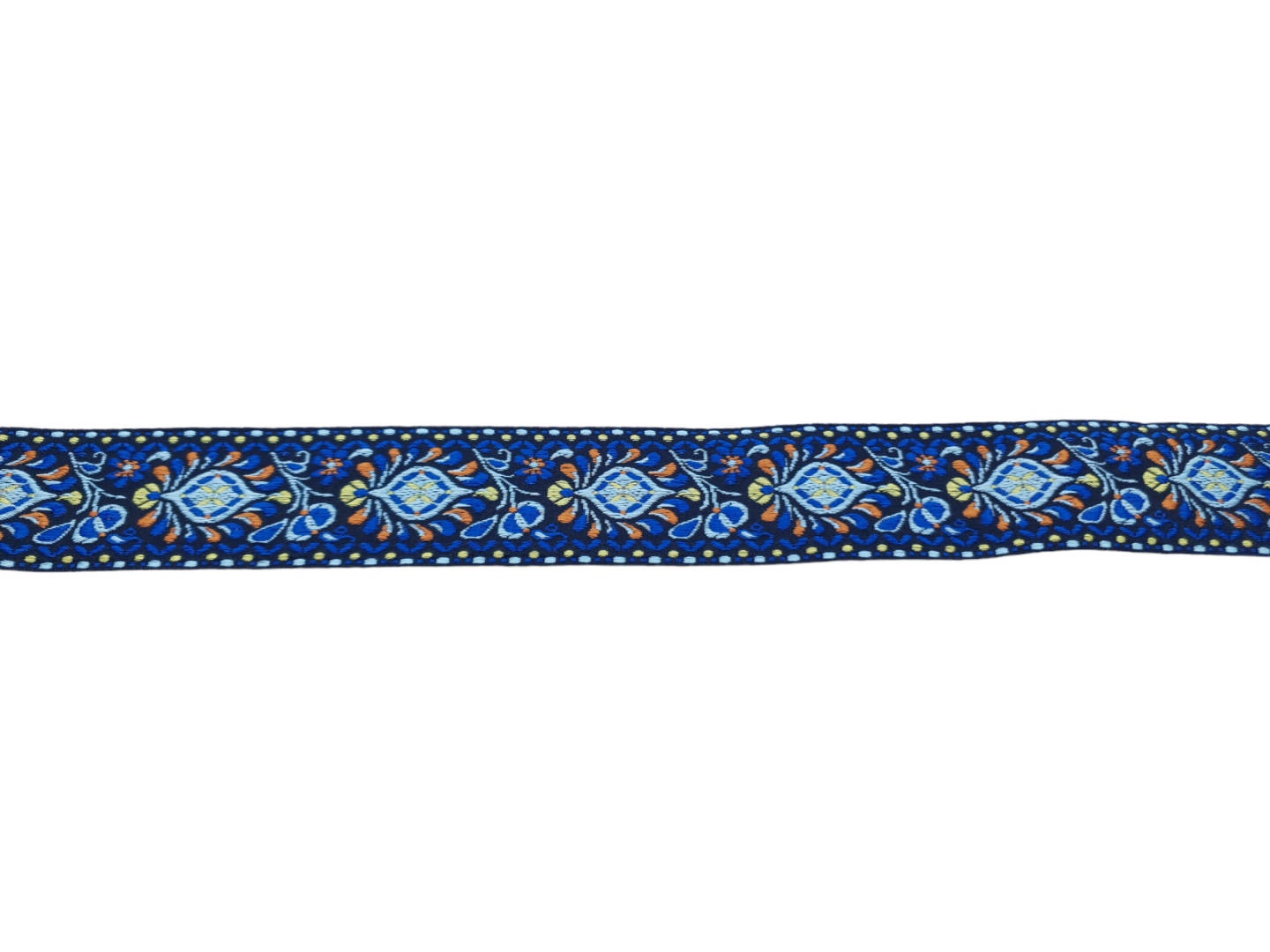 Jacquardborte Persia 50mm royal/hellblau