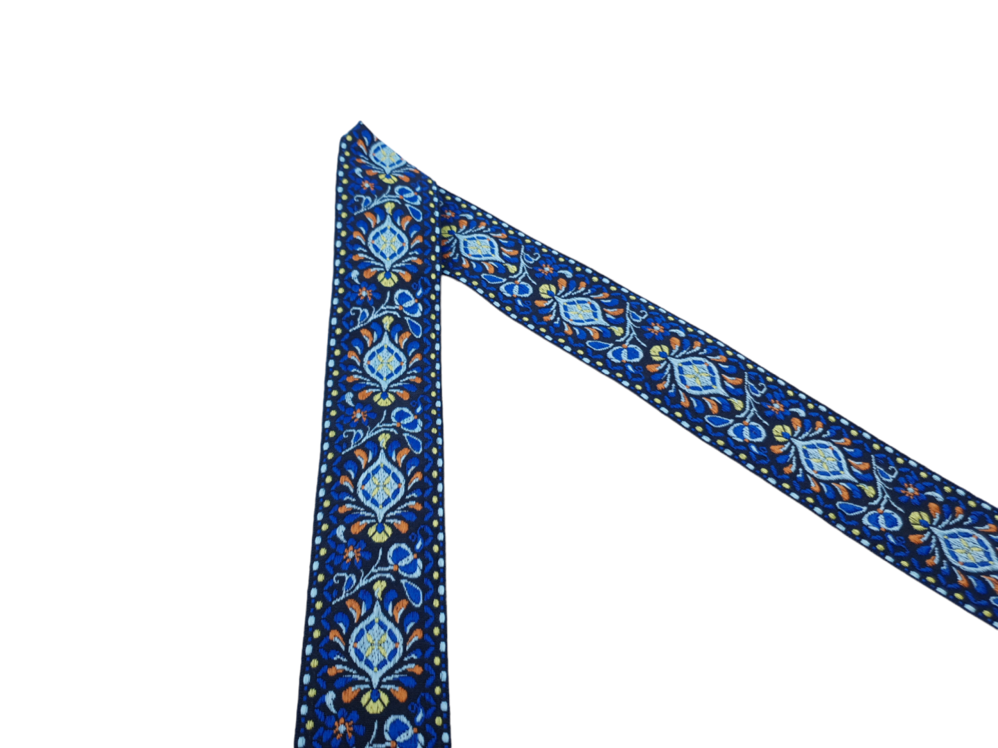 Jacquardborte Persia 50mm royal/hellblau