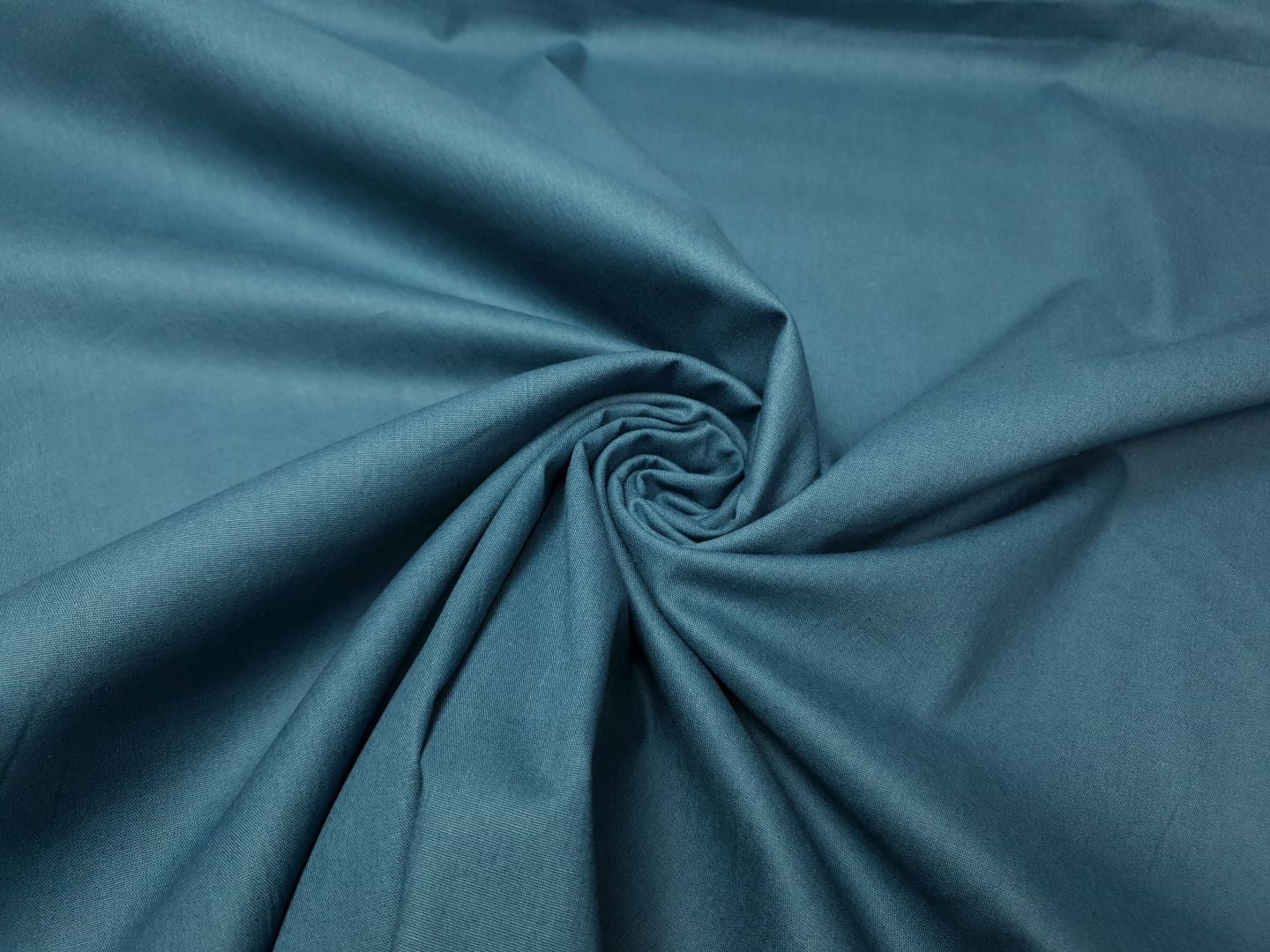 Bio-Baumwollwebware petrol